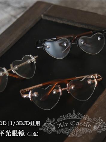 BJD Gold/Silver/Chocolate Heart-shaped Glasses for SD Ball-jointed doll