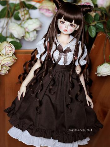 BJD Clothes Girl Chocolate Dress Outfit for SD/MSD size Ball-jointed Doll