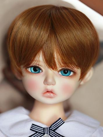 BJD Wig Girl Brown Short Hair for SD/MSD/YOSD Size Ball-jointed Doll