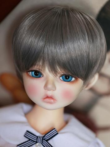BJD Wig Girl Pink/Gold/Gray Short Hair for SD/MSD/YOSD Size Ball-jointed Doll