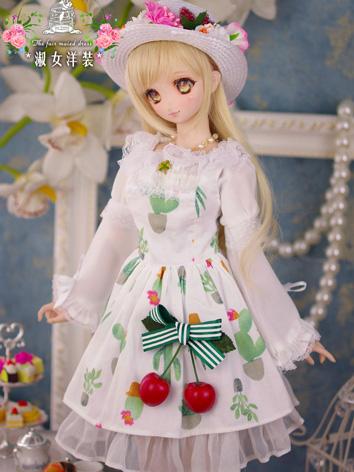 BJD Clothes Printed Dress for DD/SD Ball-jointed Doll