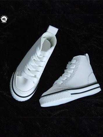 1/4 1/3 SD17 Shoes Girl/Boy White/Black Shoes for MSD/SD/SD17 Size Ball-jointed Doll