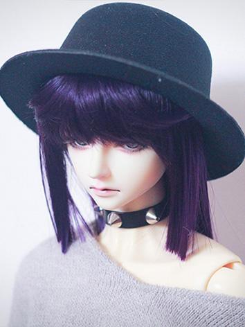 BJD Wig Girl Purple Long Straight Hair Wig for SD/MSD/YOSD Size Ball-jointed Doll
