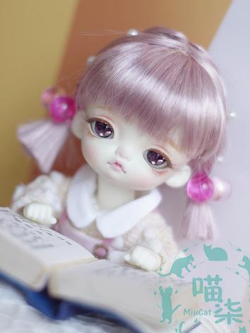 BJD Wig Girl Pink Wig Hair for 1/8 YOSD/MSD/SD Size Ball-jointed Doll