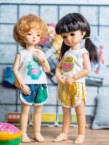 BJD Clothes Boy/Girl Vest and Shorts for YOSD Ball-jointed Doll