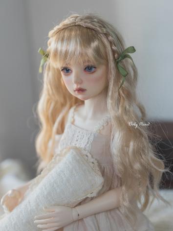 BJD Wig Gold/Brown Long Curly Hair Wig for YOSD/MSD/SD Size Ball-jointed Doll