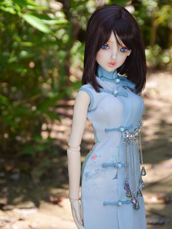 BJD Clothes Girl Blue Dress Chinadress for MSD/SD/DD/65CM Ball-jointed Doll