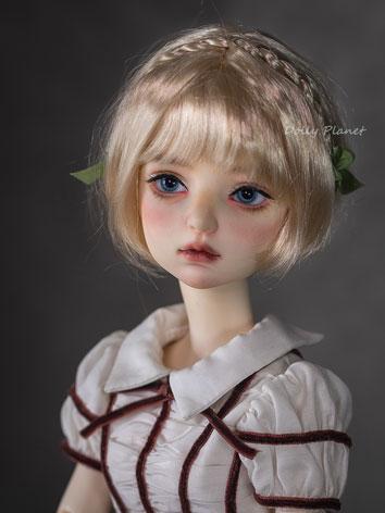 BJD Wig Girl Gold/Chocolate BoBo Short Hair Wig for SD/MSD/YOSD Size Ball-jointed Doll
