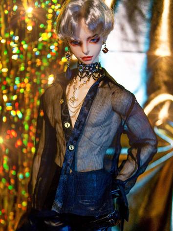 BJD Clothes Boy Leather Coat and Trousers for SD/70CM Size Ball-jointed Doll