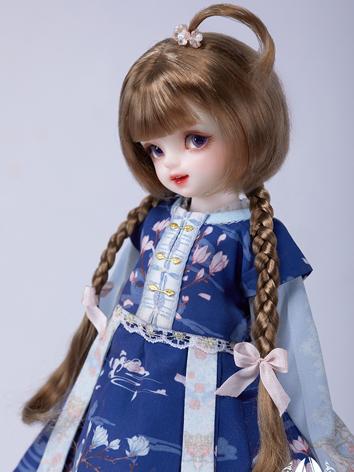 BJD Golden brown wig of 1/6 Sesame Noodle WG620052 for SD Size Ball-jointed Doll