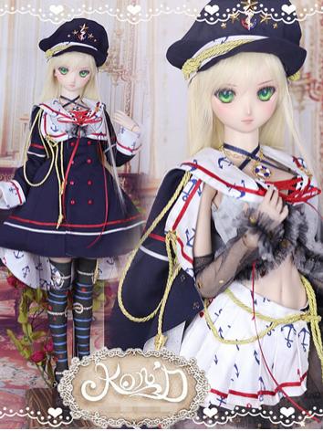 1/3 BJD Clothes Girl Navy Uniform for SD/DD size Ball-jointed Doll