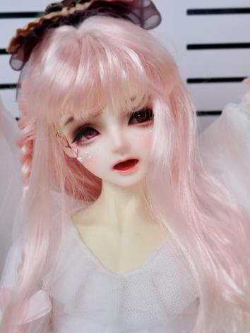 BJD Wig Girl Wig Pink Curl Hair for SD/MSD Size Ball-jointed Doll