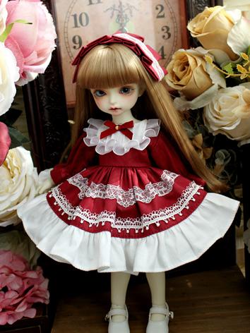 BJD Clothes Girl Western Style Dress for SD/MSD/YOSD Size Ball-jointed Doll