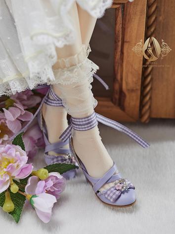 Bjd Shoes 1/3 Youth Purple Heel Shoes Highheels SH320071Z for SD Size Ball-jointed Doll