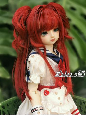 BJD Wig Girl Red/Yellow Hair [NO.762] for MSD/SD Size Ball-jointed Doll