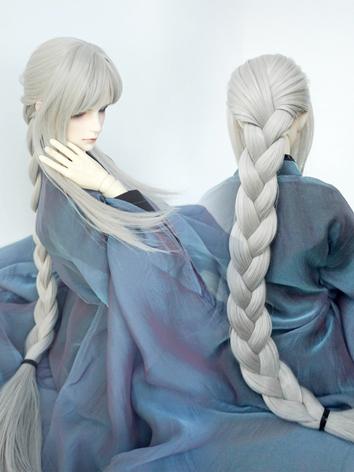 BJD Wig Boy Silver Long Hair for SD/MSD/YOSD Size Ball-jointed Doll