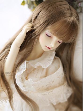 BJD Wig Girl Black/Brown Hair for SD/MSD/YOSD Size Ball-jointed Doll