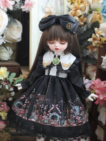 BJD Clothes Girl Western Style Dress for MSD/YOSD Size Ball-jointed Doll