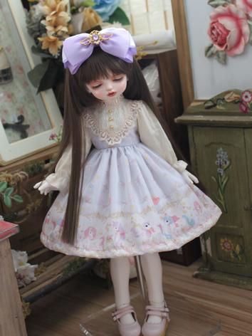 BJD Clothes Girl Western Style Dress for MSD/YOSD Size Ball-jointed Doll