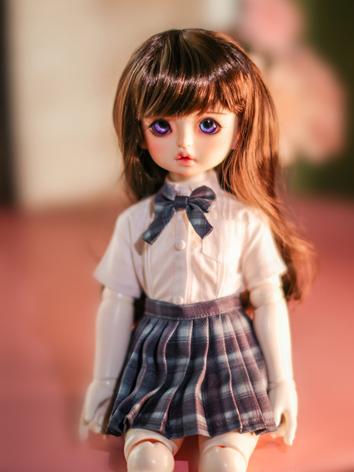 BJD Clothes Girl Shirt and Skirt Uniform for YOSD/MSD/YOSD Size Ball-jointed Doll