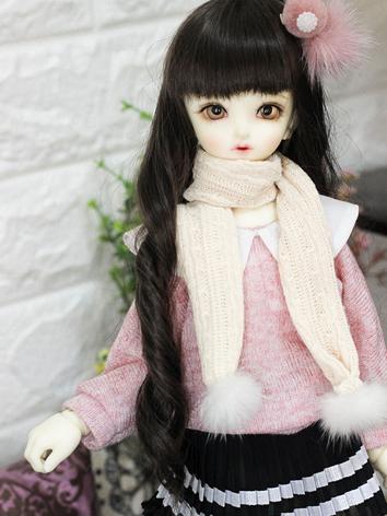 BJD Clothes Girl Sweater + Skirt Outfit for MSD Size Ball-jointed Doll