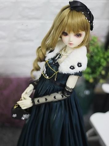 BJD Clothes Girl Long Dress Set for MSD/SD Size Ball-jointed Doll