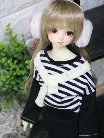 BJD Clothes Girl Leisure T-shirt + Skirt Set for YOSD/MSD/SD Size Ball-jointed Doll