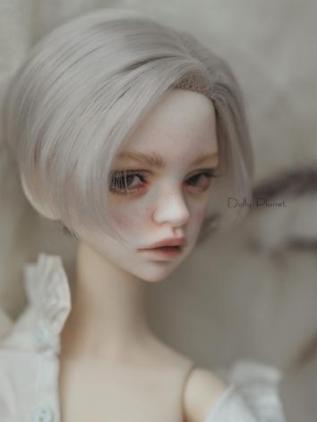 BJD Wig Boy Black/Beige Short Hair Wig for SD/MSD Size Ball-jointed Doll