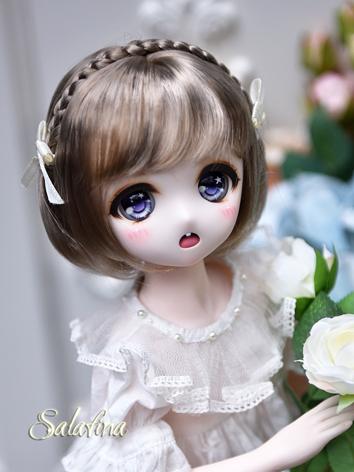 BJD Wig Girl Gold/Gray Short Hair for SD/MSD/YOSD Size Ball-jointed Doll