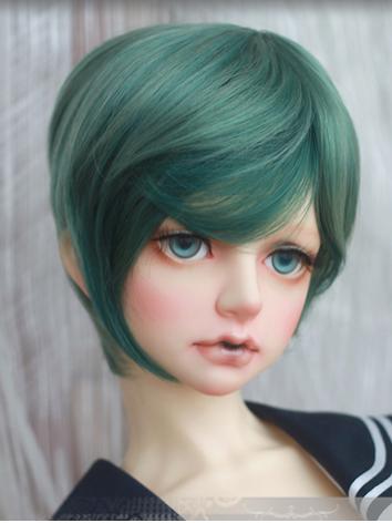BJD Wig Girl Green Wig Hair for 1/2 SD/MSD/YOSD Size Ball-jointed Doll