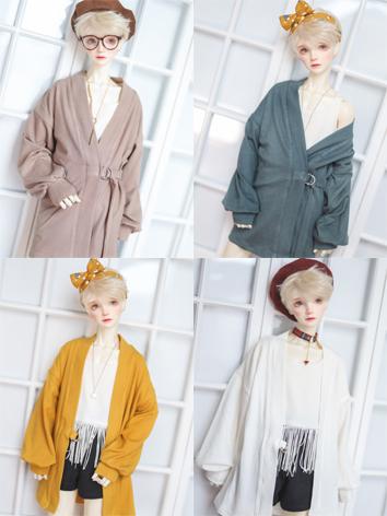 BJD Clothes Green/Yellow/Beige/White Cardigan Coat A329 for MSD/SD/70cm Size Ball-jointed Doll