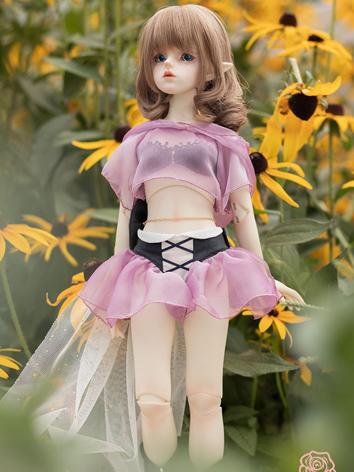 BJD Clothes Girl Top and Skirt Suit Fit for MSD Size Ball-jointed Doll