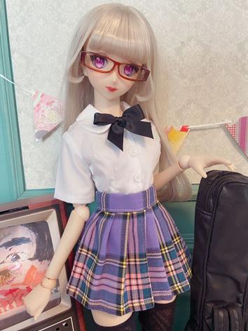 1/3 1/4 Girl Clothes Shirt and Skirt for SD/MSD/DD Size Ball-jointed Doll