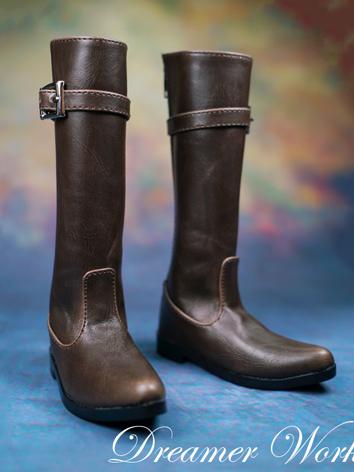 BJD Shoes Boy Retro Brown Boots for MSD/SD/70CM Ball-jointed Doll