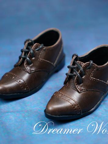 BJD Shoes Boy Retro Brown Shoes for MSD/SD/70CM Ball-jointed Doll