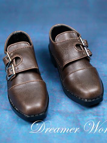 BJD Shoes Boy Retro Brown Shoes for SD/70CM Ball-jointed Doll