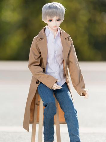 BJD Clothes Khaki/Dark blue Windcoat Outfit for MSD/SD/70cm Size Ball-jointed Doll
