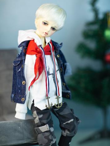 BJD Clothes Girl/Boy Coat Hoodie and Trousers Suit for MSD/SD/70CM Ball-jointed Doll