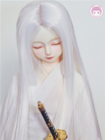 BJD Boy/Girl Wig White Long Straight Hair for SD/MSD/YOSD Size Ball-jointed Doll
