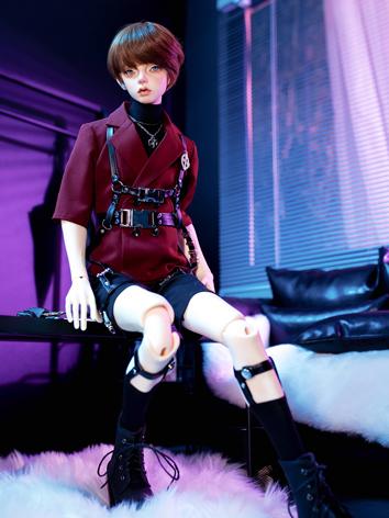 BJD Clothes Boy/Girl Black/Wine Uniform Outfit Suit Fit for MSD/SD/73CM/ID75CM Size Ball-jointed Doll