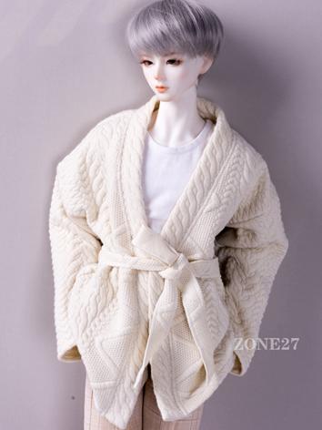 BJD Clothes White Cardigan for MSD/SD/70cm Size Ball-jointed Doll