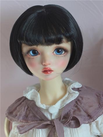 BJD Wig Gril/Female Black Short Straight Hair for YOSD/MSD/SD Size Ball-jointed Doll