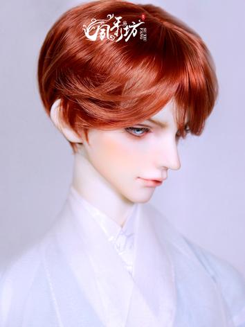 BJD Wig Boy Silver/Orange/Wine Short Hair for SD Size Ball-jointed Doll