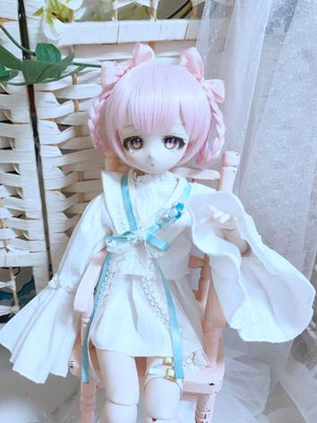 BJD Clothes Girl White Outfit for MSD Size Ball-jointed Doll