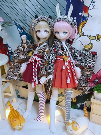 BJD Clothes Girl Modern Kimono Outfit for MSD Size Ball-jointed Doll