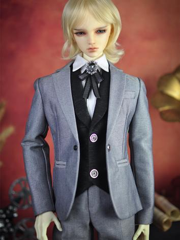 BJD Clothes Boy Outfit Black/Gray Business Suit for 65cm/70cm/73cm Size Ball-jointed Doll