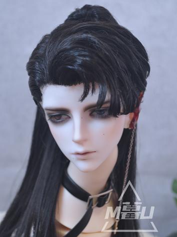 BJD Wig Boy Wig Short/Long Modern/Ancient Black Hair for SD Size Ball-jointed Doll