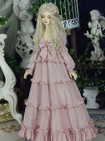 Bjd Clothes Girl/Female Pink Long Dress  for 70CM/SD/MSD Ball-jointed Doll