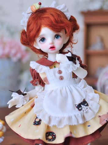 BJD Clothes Girl Western Style Dress Outfit Suit for YOSD Size Ball-jointed Doll