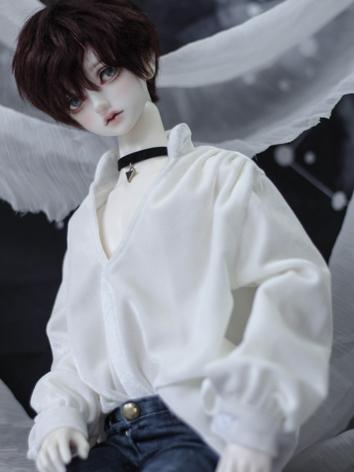 BJD Clothes Girl/Boy Blue/White/Black/Brown V-neck Top for MSD/SD/70CM Size Ball-jointed Doll